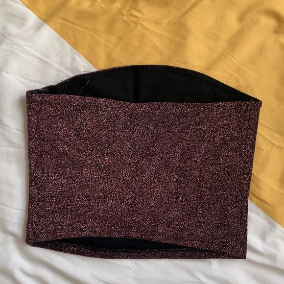 Wild Fable pink sparkle tube top - Picture 2 of 3